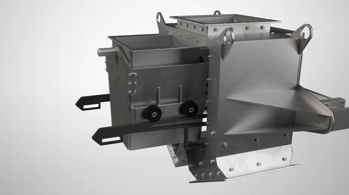 Pivoting Chute Diverter Vortex